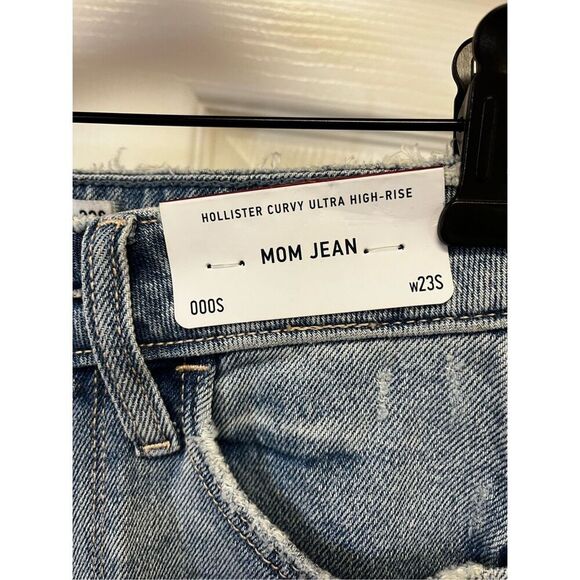 Hollister Curvy Ultra High Rise Distressed Mim Jeans sz 23S NWT - Picture 3 of 7